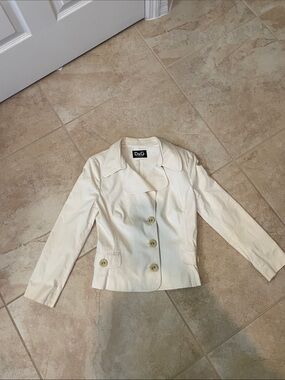 D&G Cream Tailored Blazer with Button Front vintage y2k